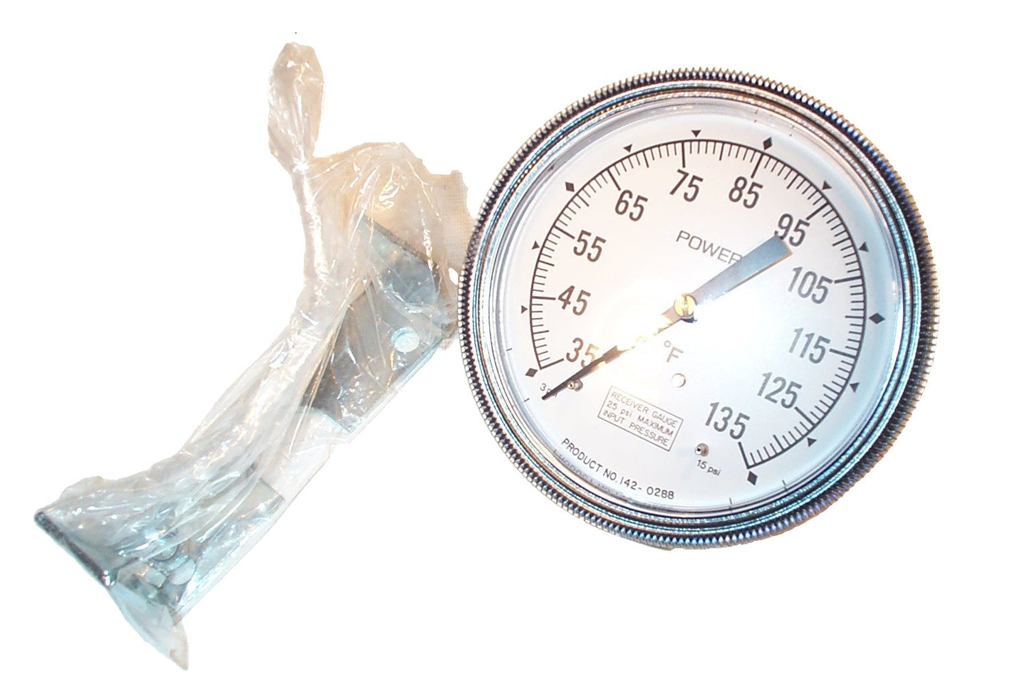 Siemens Building Technology 142-0288 - 3.5"Rcvrgage,35-135F 1/4" Barb