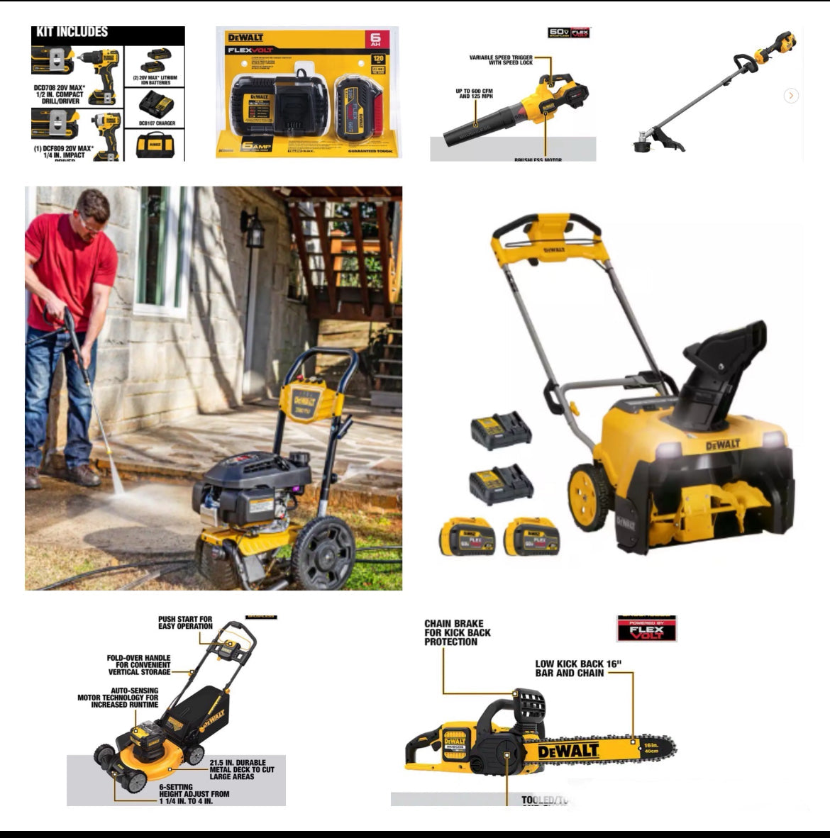 (ENTRY) DEWALT OUTDOOR 8 TOOL BUNDLE