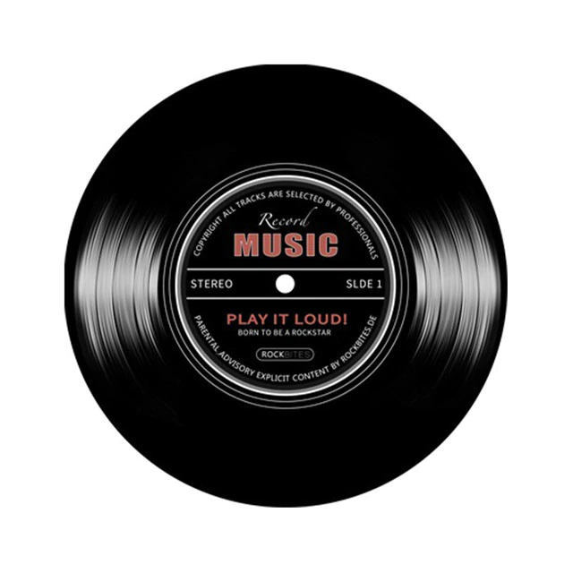 Retro Music CD Printed Soft Area Rug