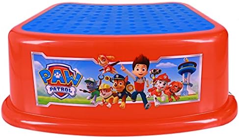 Nickelodeon Paw Patrol Bathroom Step Stool for Kids Using The Toilet and Sink - Kids, Potty Training, Non-Slip, Bathroom, Kitchen, Lightweight