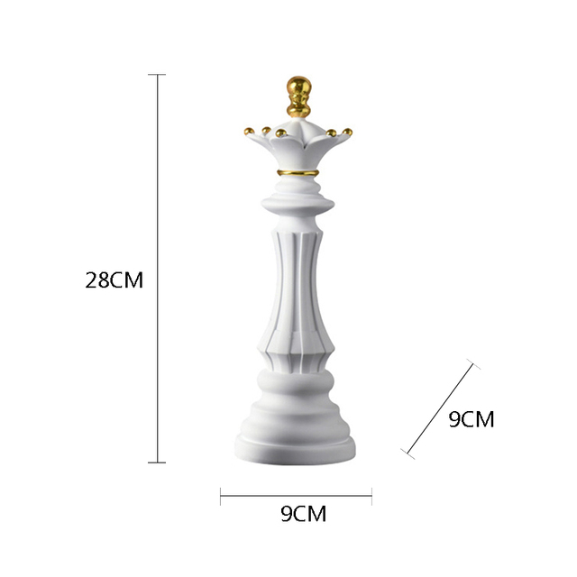 Queen pawn size dimension