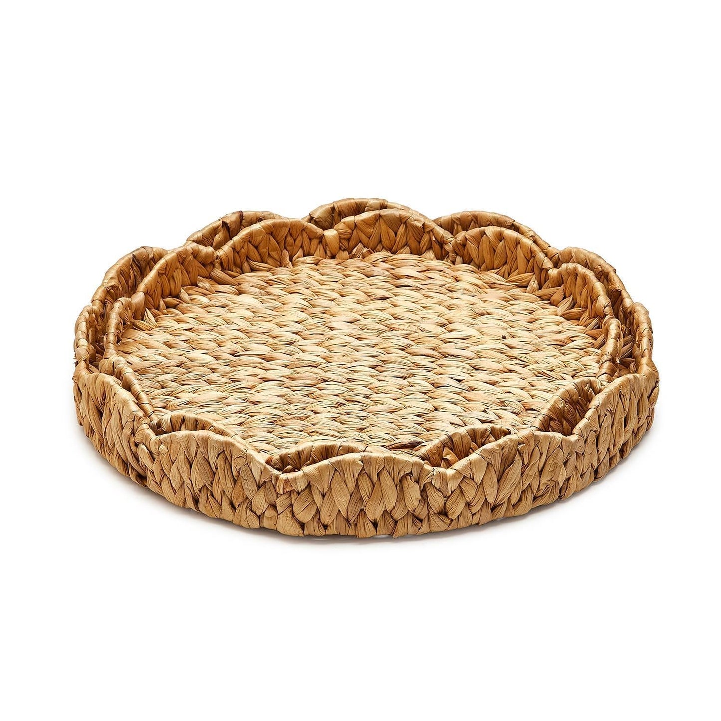Round Scalloped Edge Tray
