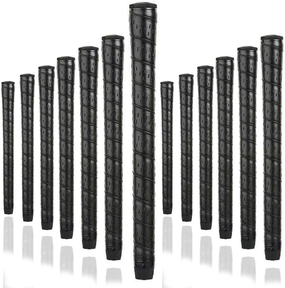 Karma Synthetic Wrap Midsize Golf Grips & Grip Kit for Men, Soft Comfortable Lightweight Polyurethane Replacement Golf Club Grips
