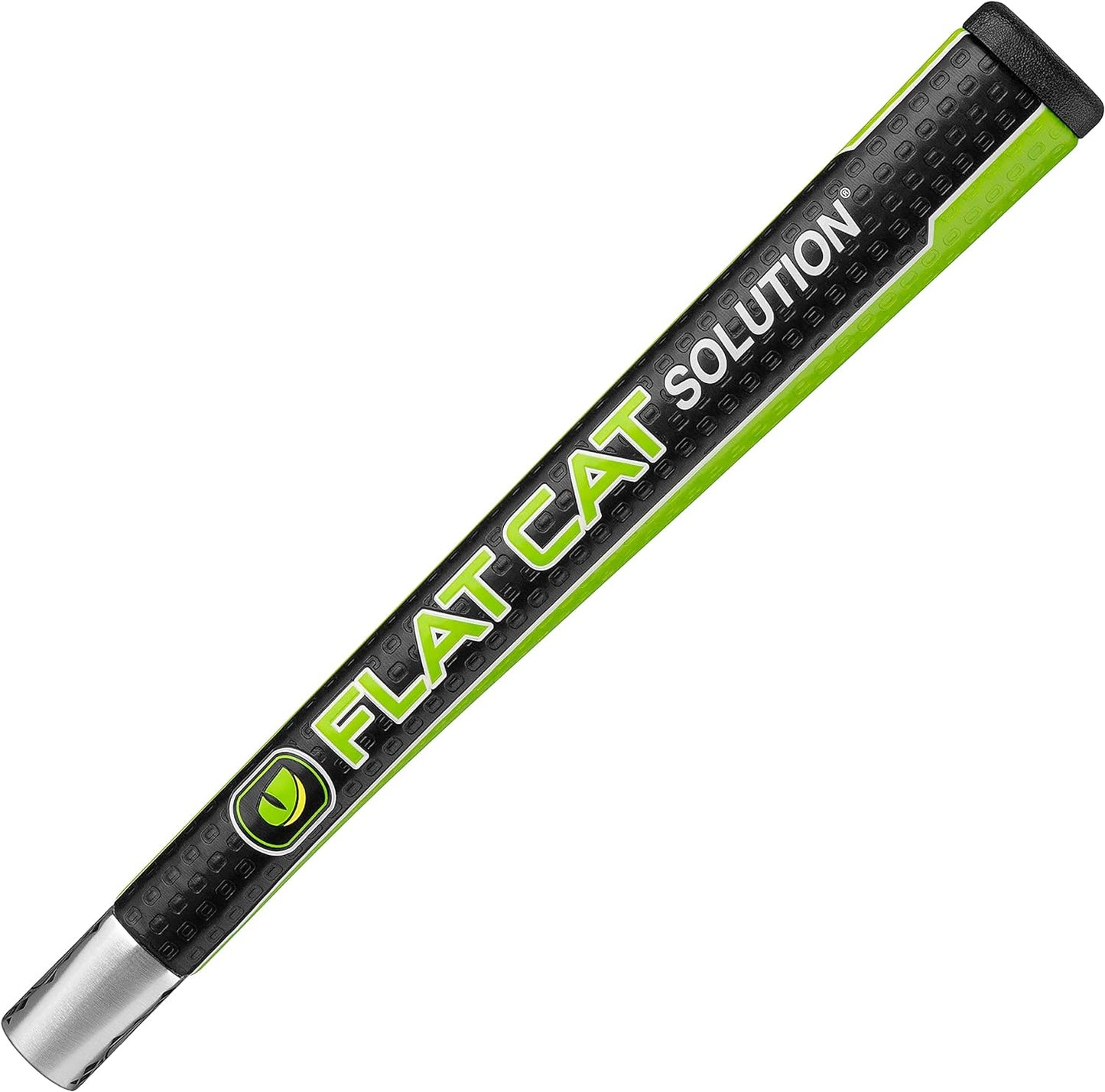 Flat Cat New Pistol Solution Weighted Black/Lime Putter Grip, Solution Pistol
