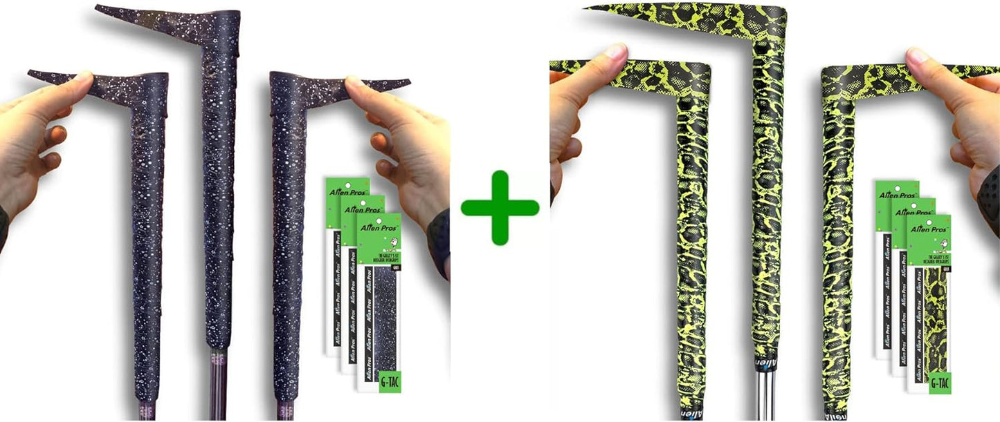 ALIEN PROS 6 Pack Magic & Lizard Mix Golf Grip Wrapping Tapes - ReGrip in 1 Minute