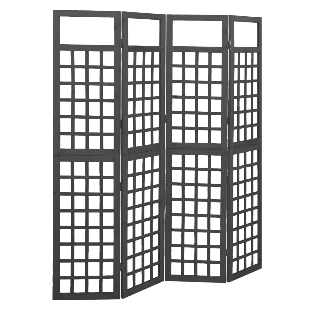 3-Panel Room Divider/Trellis Solid Fir Wood
