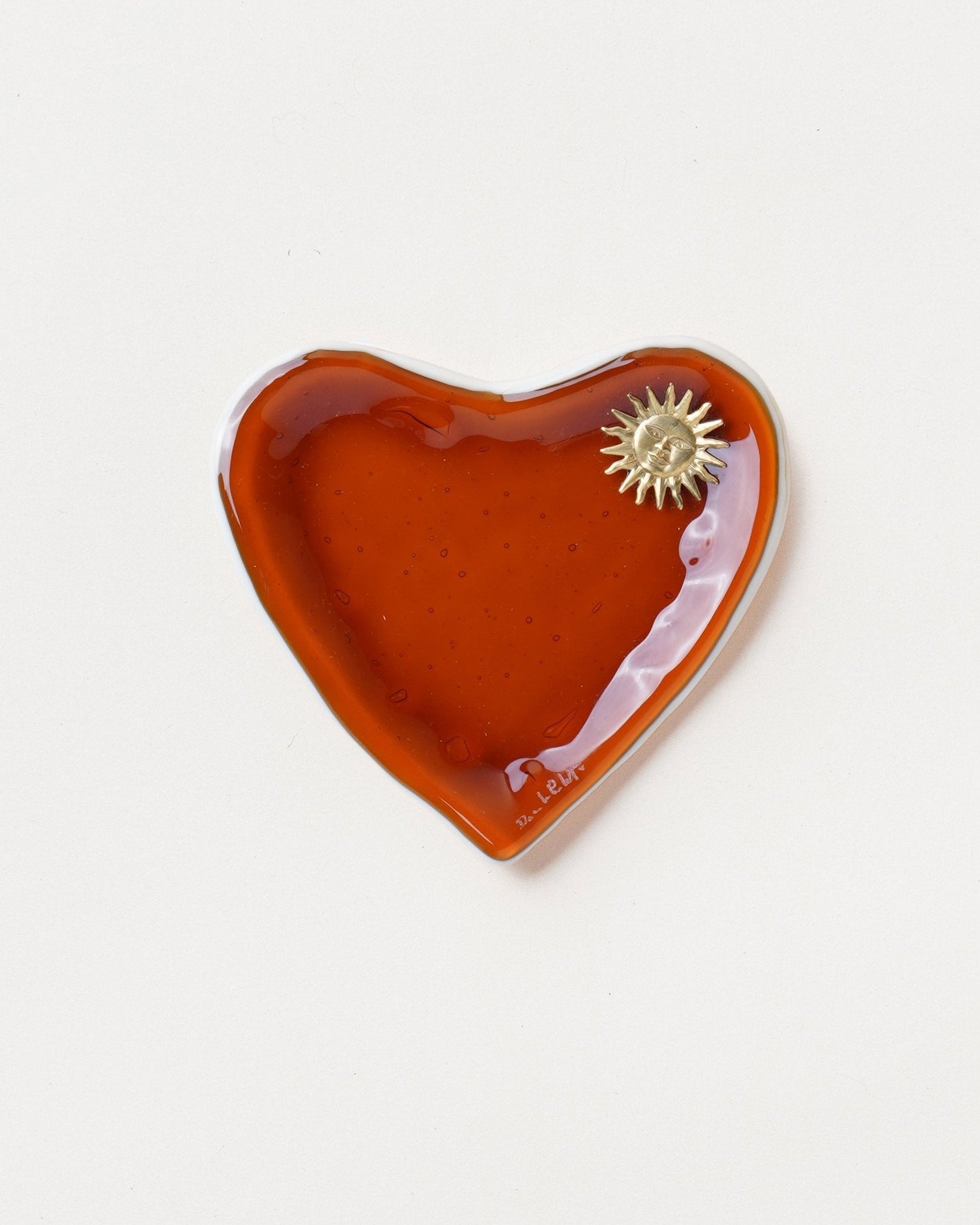 Caramel Heart Plate/Sun D10cm