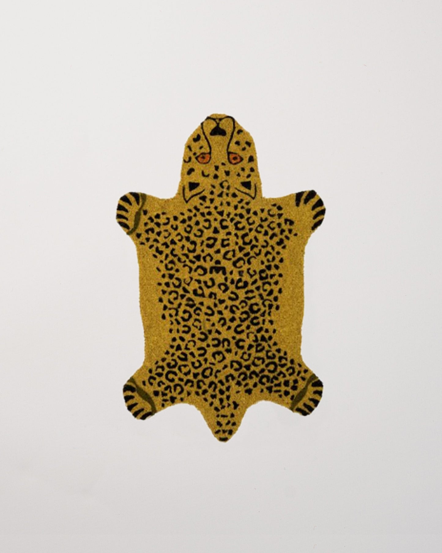 Doormat Yellow Leopard