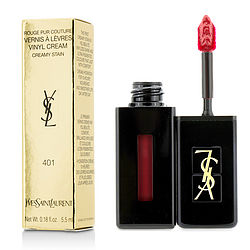 Yves Saint Laurent Rouge Pur Couture Vernis A Levres Vinyl Cream Creamy Stain - # 401 Rouge Vinyle --5.5ml/0.18oz By Yves Saint Laurent