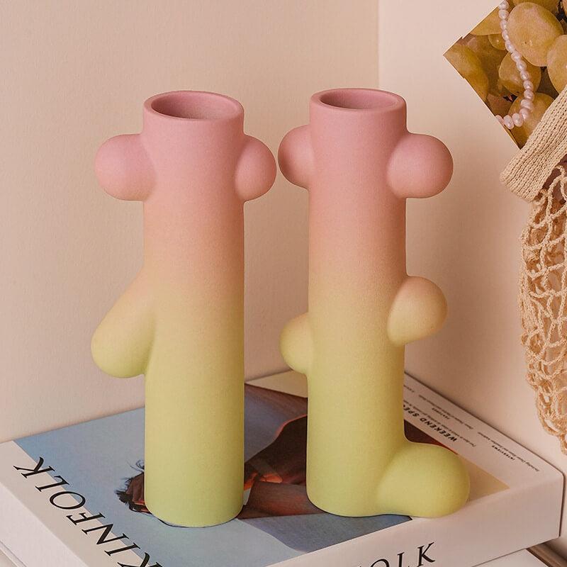 Nordic Tall Dried Flower Ceramic Vase 2pcs