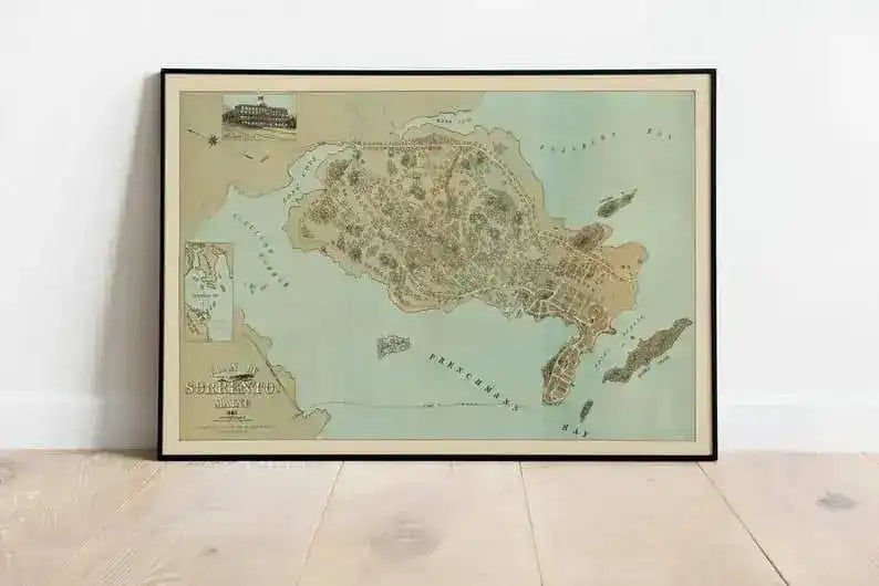 Sorrento Map Print| Art History
