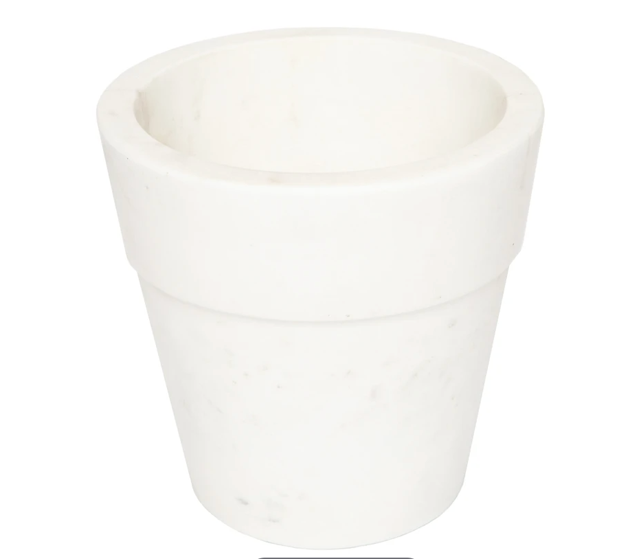 Small Marble Flower Pot