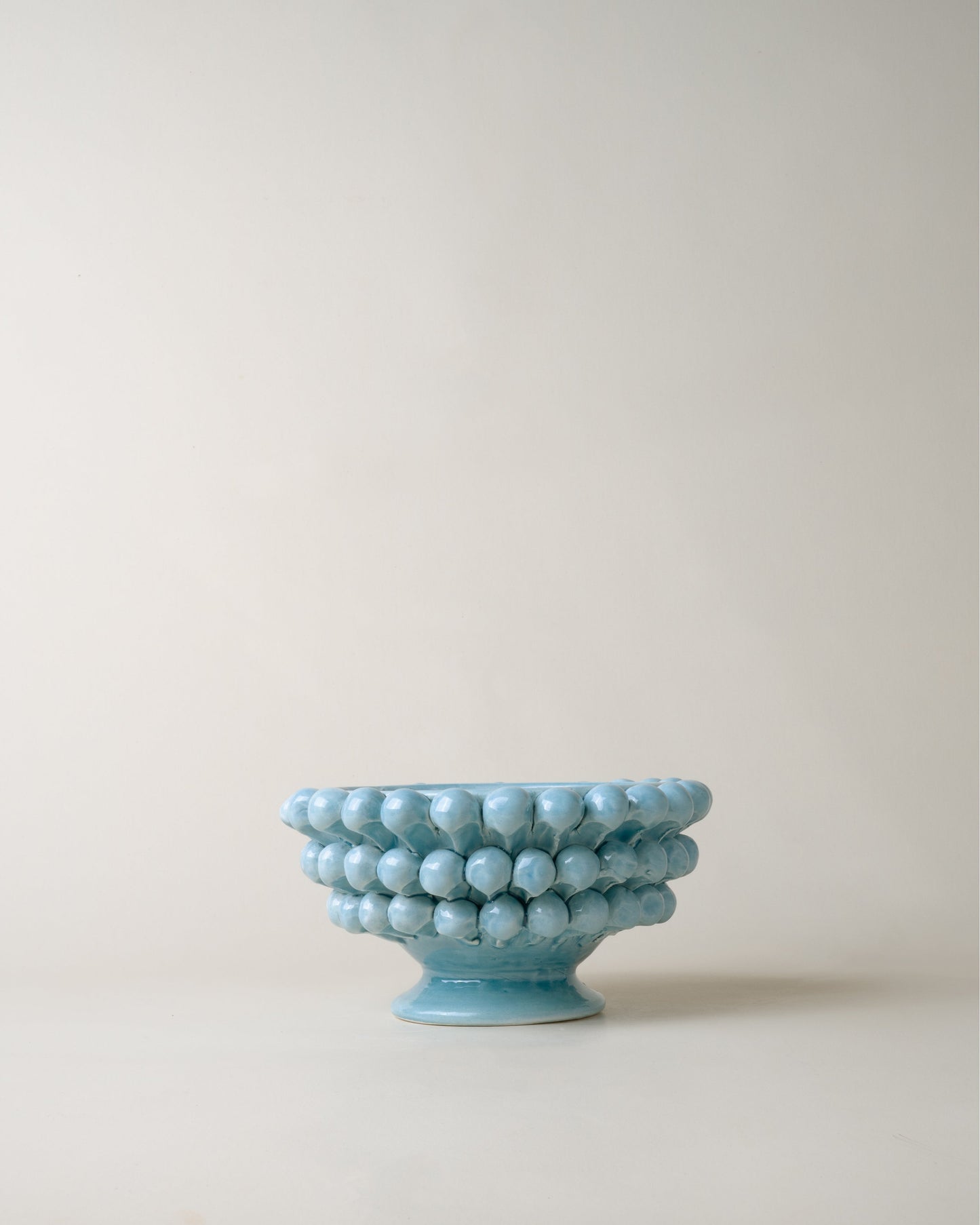 Small Pigna Aperta Bowl Light Blue D11cm