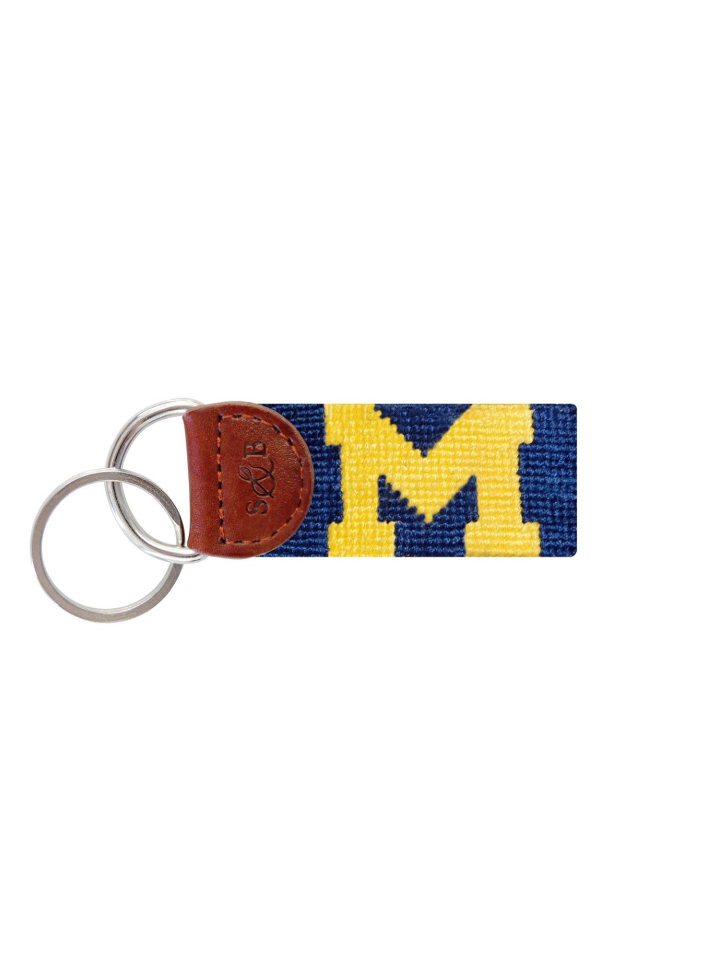 Smathers & Branson Michigan Needlepoint Key Fob
