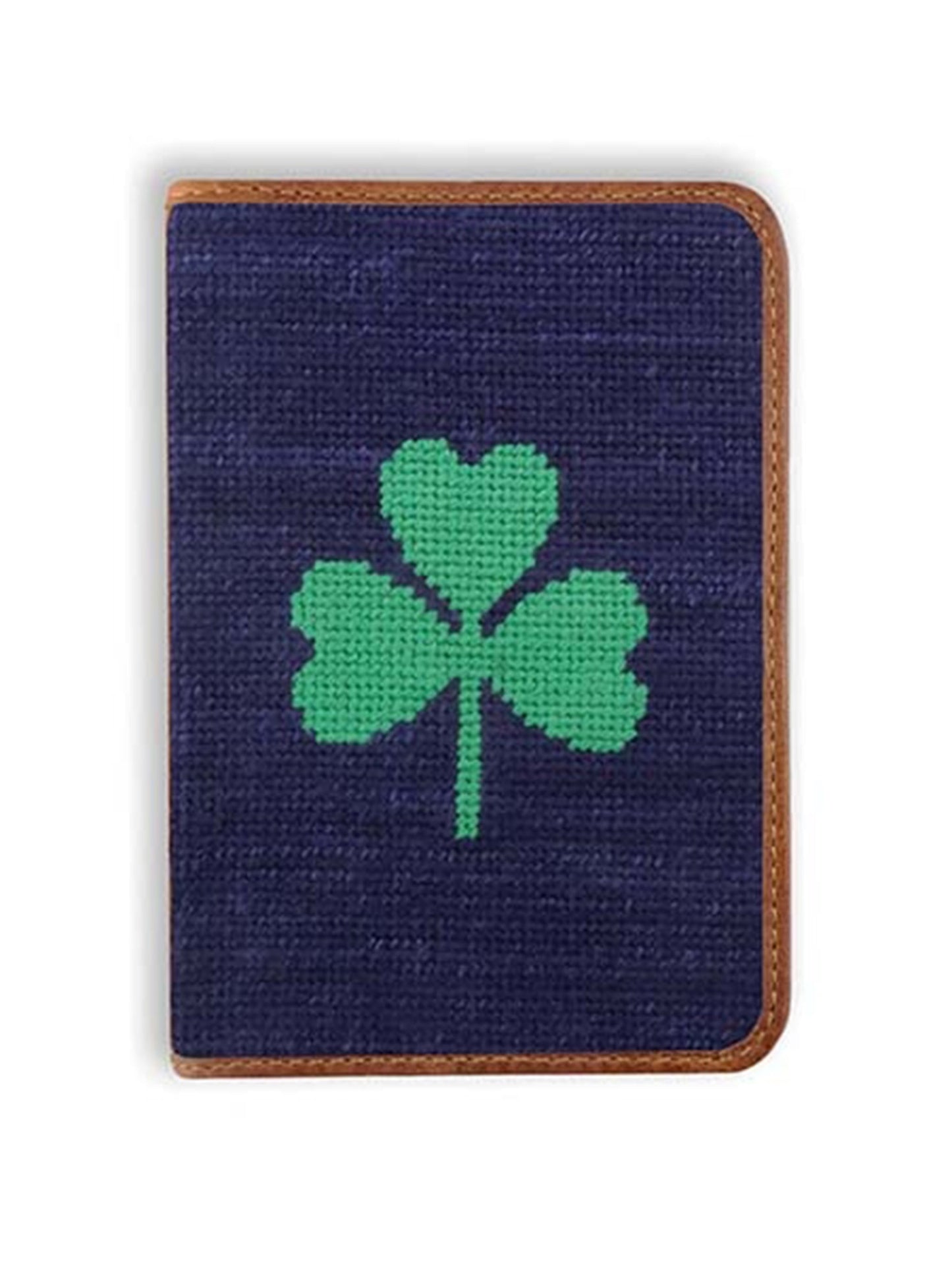 Smathers & Branson Needlepoint Golf Scorecard Holder Shamrock Weston Table