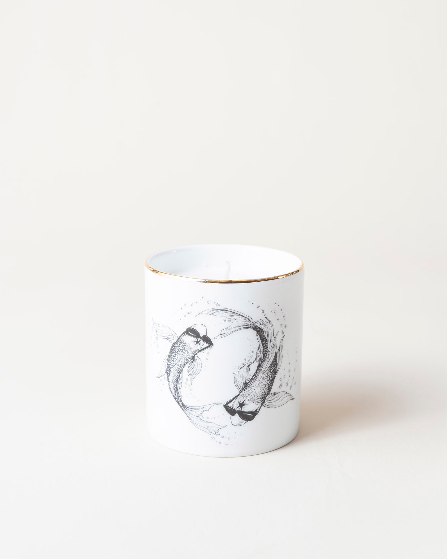 Pisces Zodiac Cutesy Candle