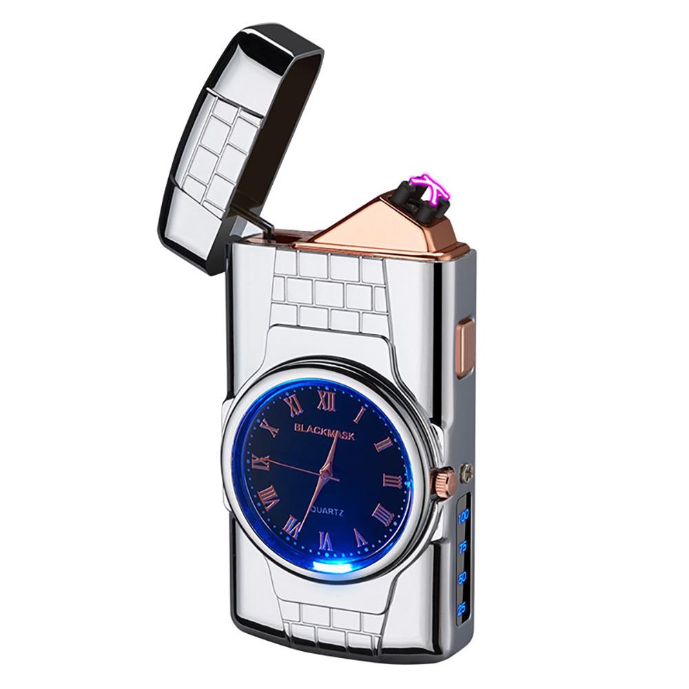 Electric Arc Lighter Windproof Cigarette Lighter Watch Gift for Men