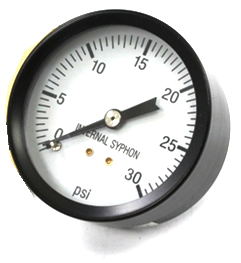 Burnham Boiler 100325-01 - 0/30# 2.5" Steam # Gauge