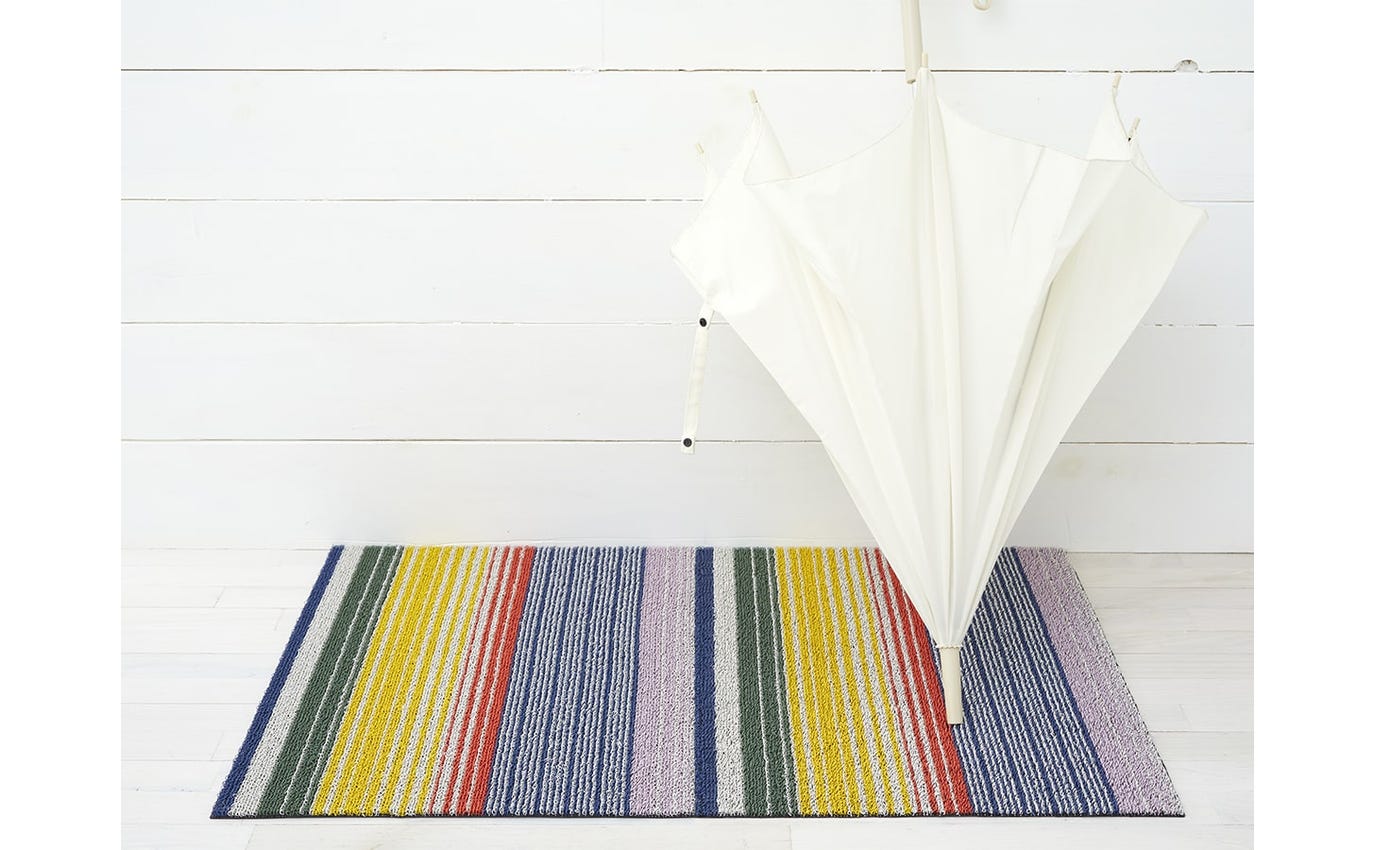 CHILEWICH DECOR 24"x36" Pop Stripe Shag Mats | Multi