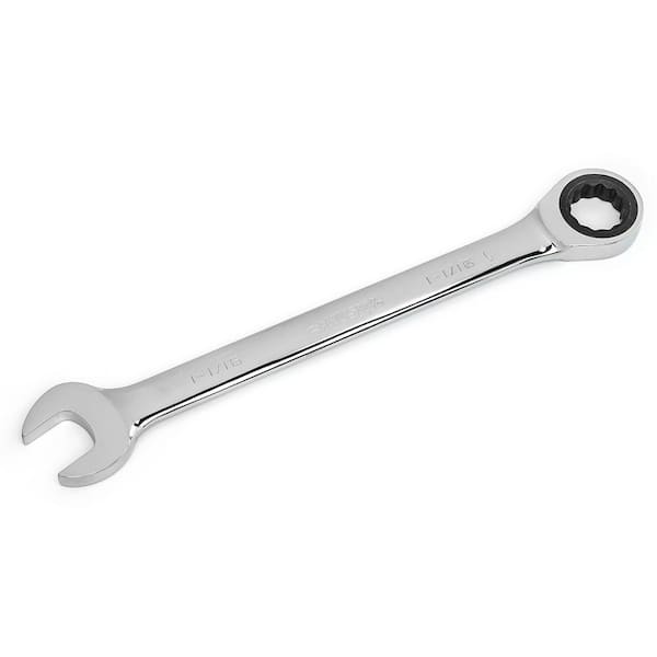 Ratcheting Combination Wrench SAE Steel 1-1/16 in. 12-Point
