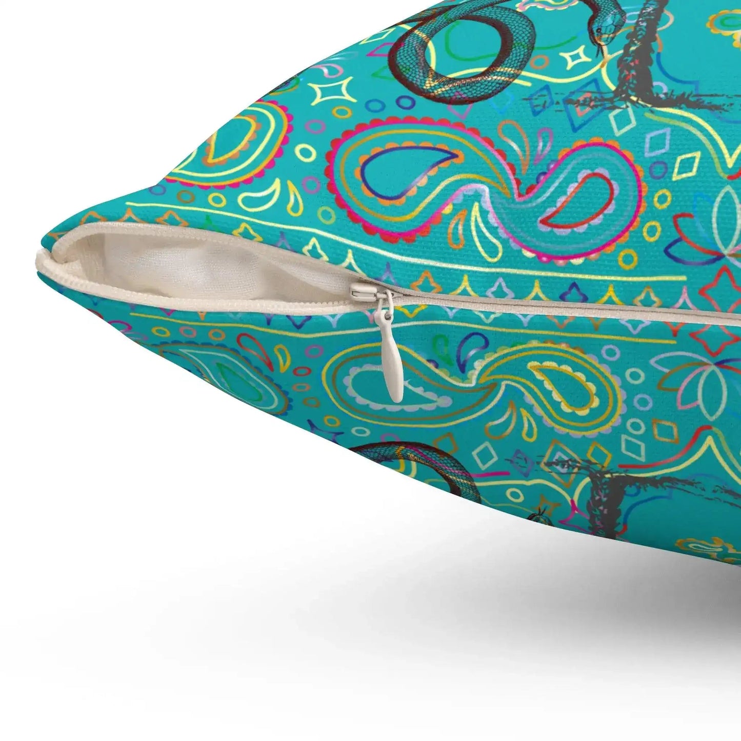 Full Moon Night Palm Trees Throw Pillow - MAIA HOMES