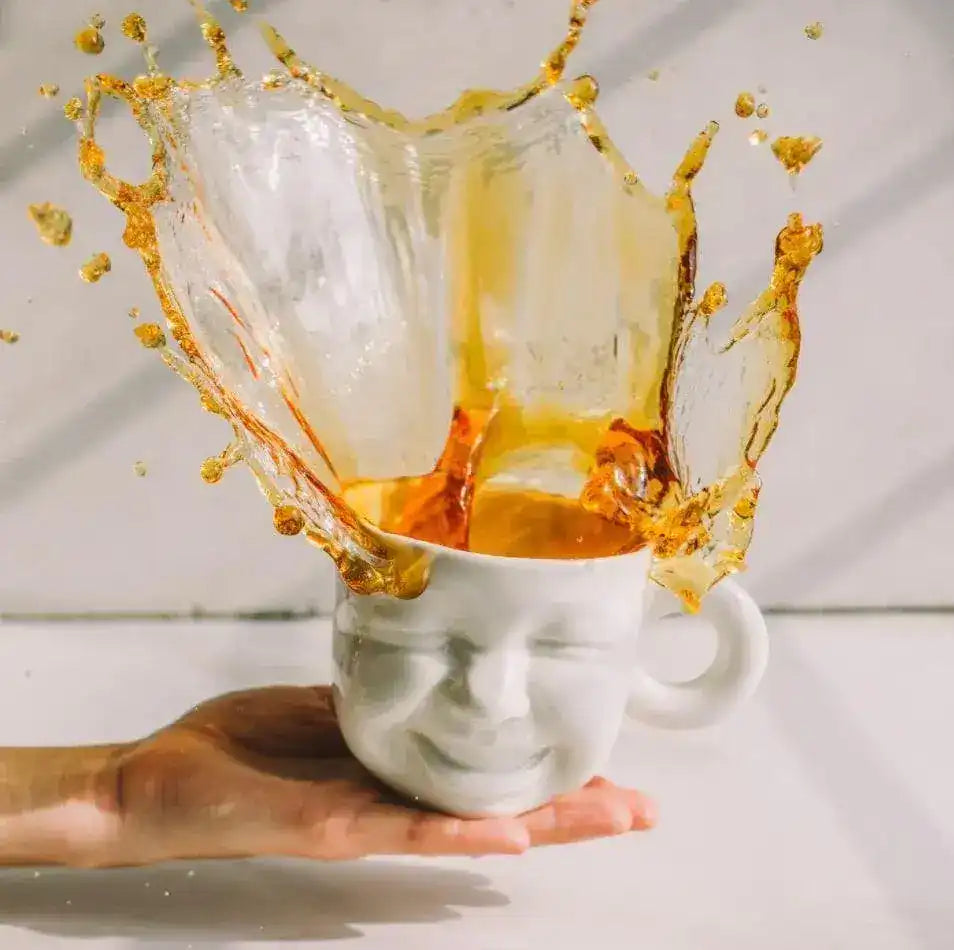 Hand Crafted Porcelain Happy Baby Face Coffee Mug