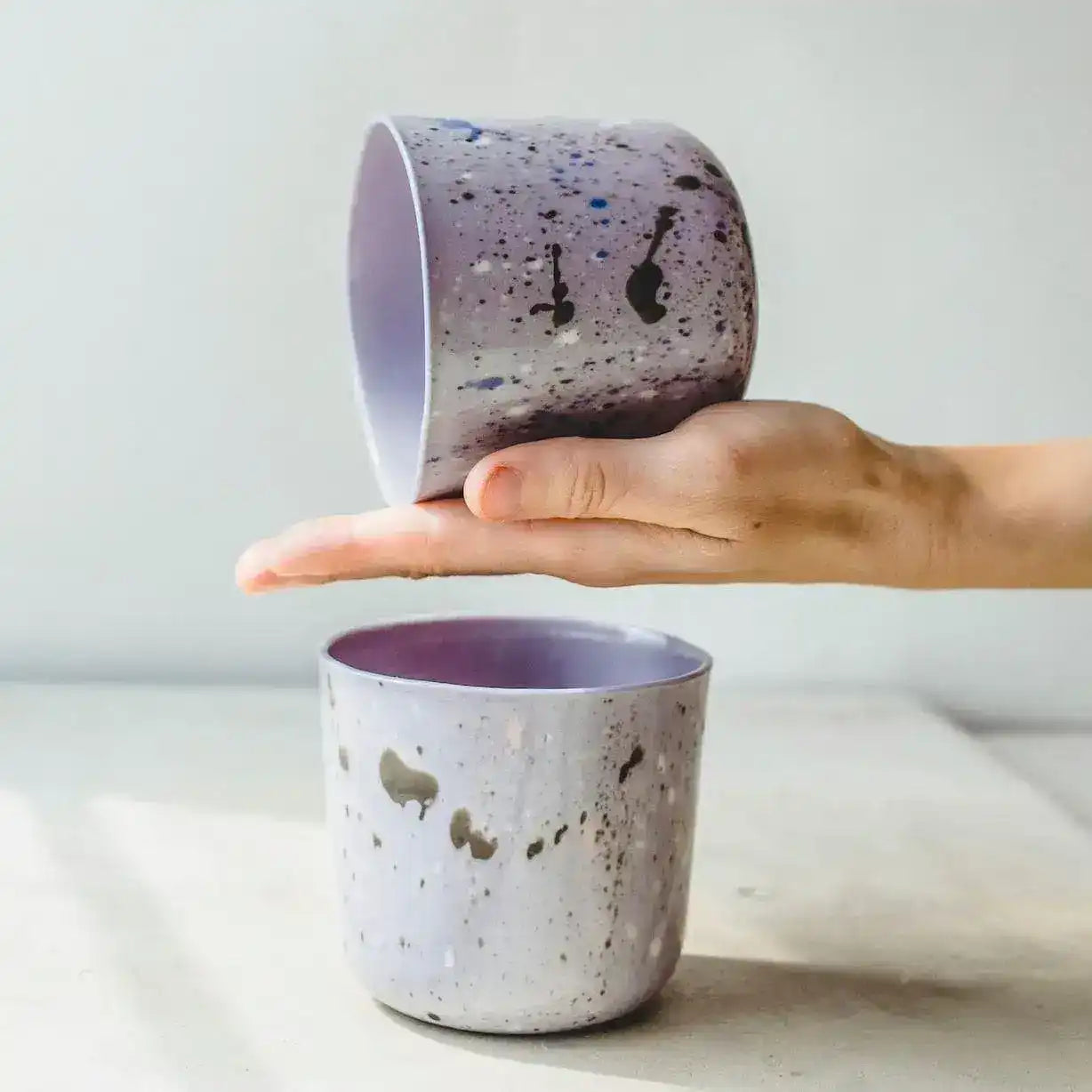 Hand Crafted Watercolor Speckled Coffee Mug