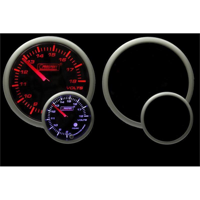 Prosport Premium Series Volt Gauge - Amber/White - Universal