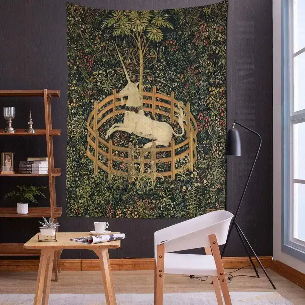 The Unicorn In Captivity Wall Tapestry