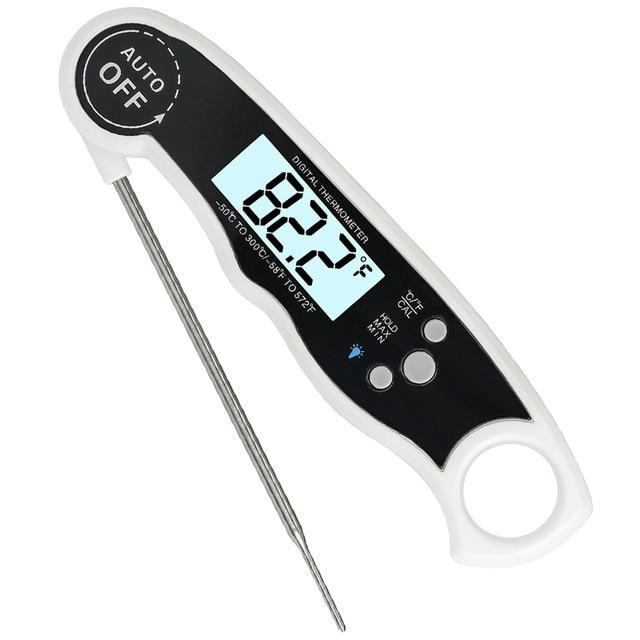 Digital Meat Thermometer Waterproof Instant with Calibration and Back light