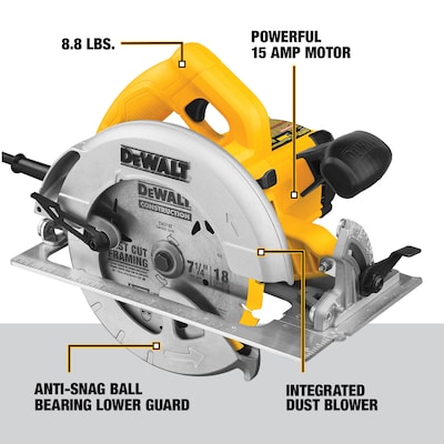 DEWALT 15-Amp 7-1/4-in Corded Circular Saw - $90