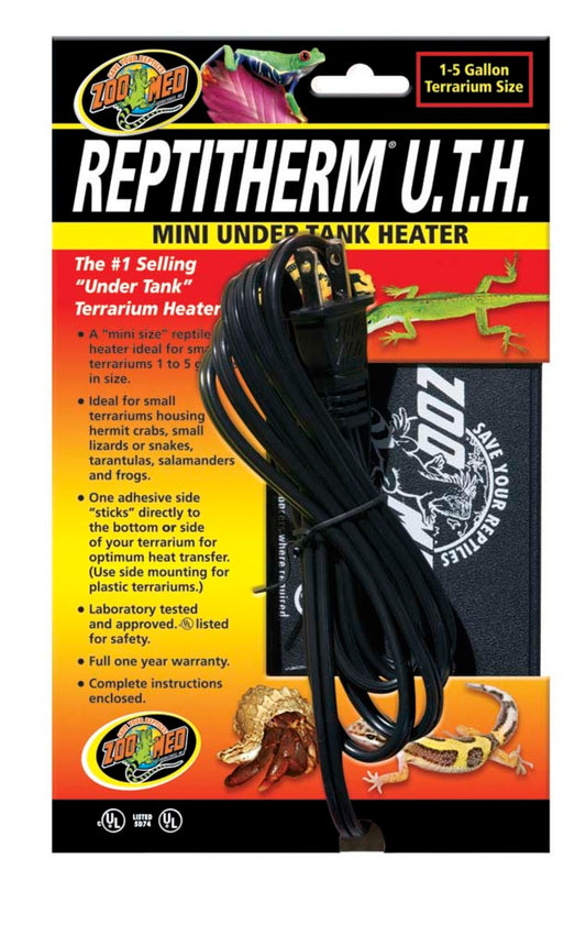 Zoo Med ReptiTherm Under Tank Heater (U,T,H) 4 in x 5 in Mini 4 Watts