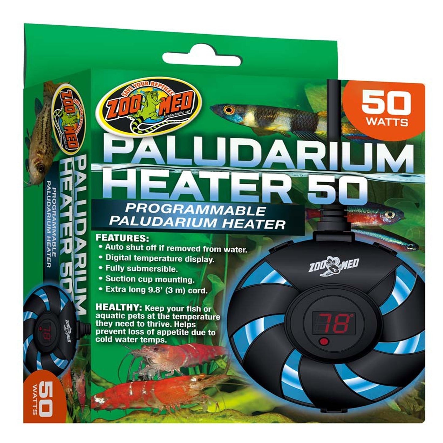 Zoo Med Paludarium Aquarium Heater 50 W