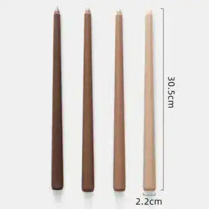 12" Unscented Taper Colored Candles - 4 pcs 12" Unscented Taper Colored Candles - 4 pcs