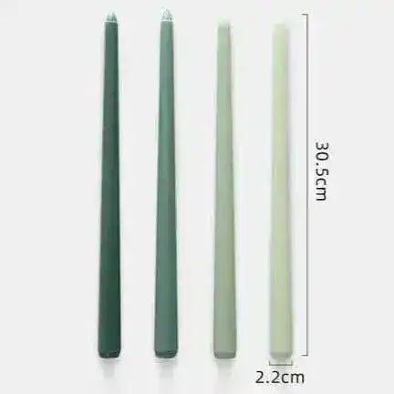 12" Unscented Taper Colored Candles - 4 pcs 12" Unscented Taper Colored Candles - 4 pcs