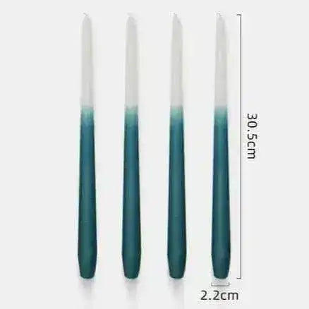 12" Unscented Taper Colored Candles - 4 pcs 12" Unscented Taper Colored Candles - 4 pcs