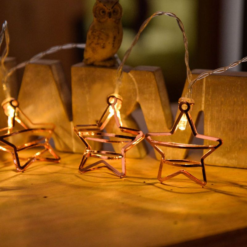 Caged Metallic Christmas Decor String Light