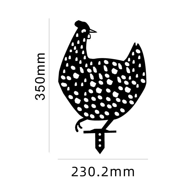 Chicken Yard Art Outdoor Garden Back Yard