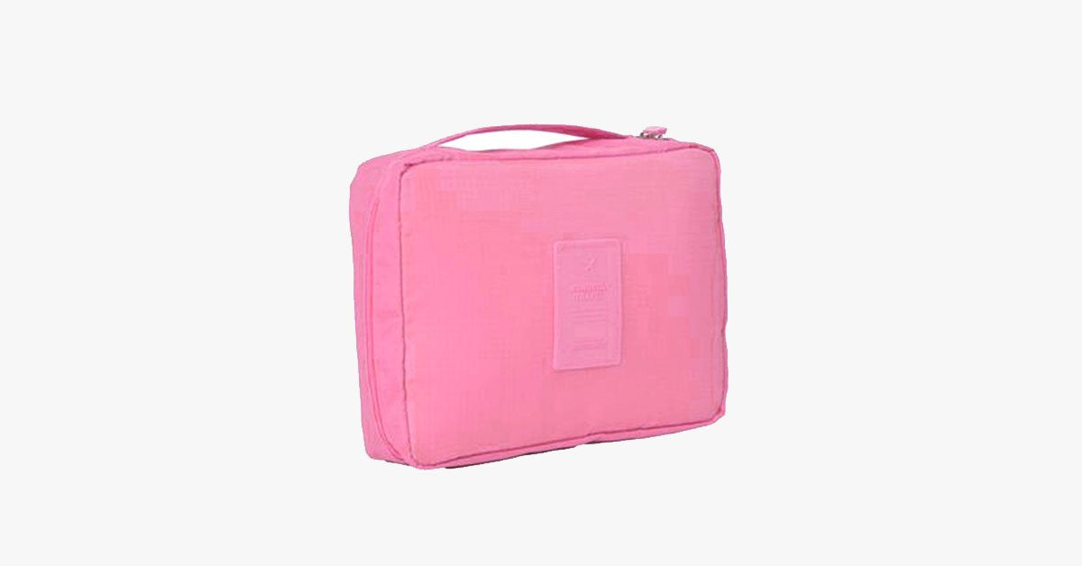 Compact Travel Cosmetic Bag