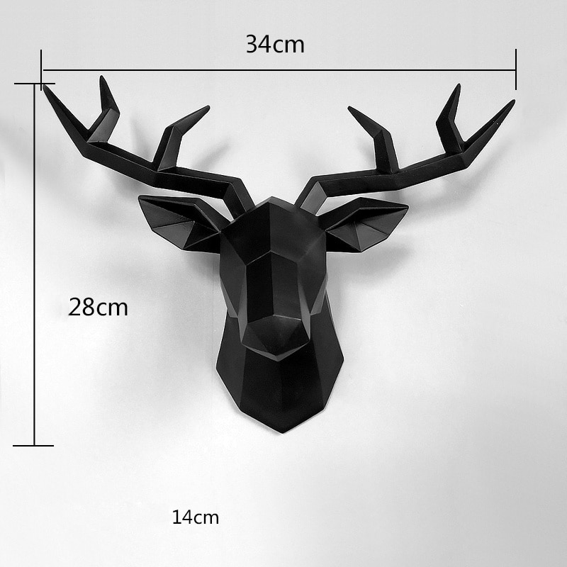 wall mount reindeer statue