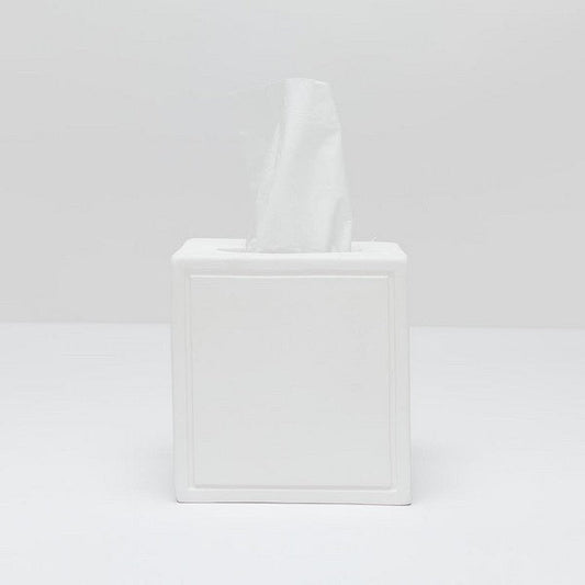 Finley Glossy White Tissue Box