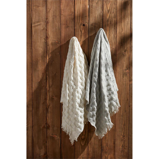 Woven Waffle Throw - Mud Pie