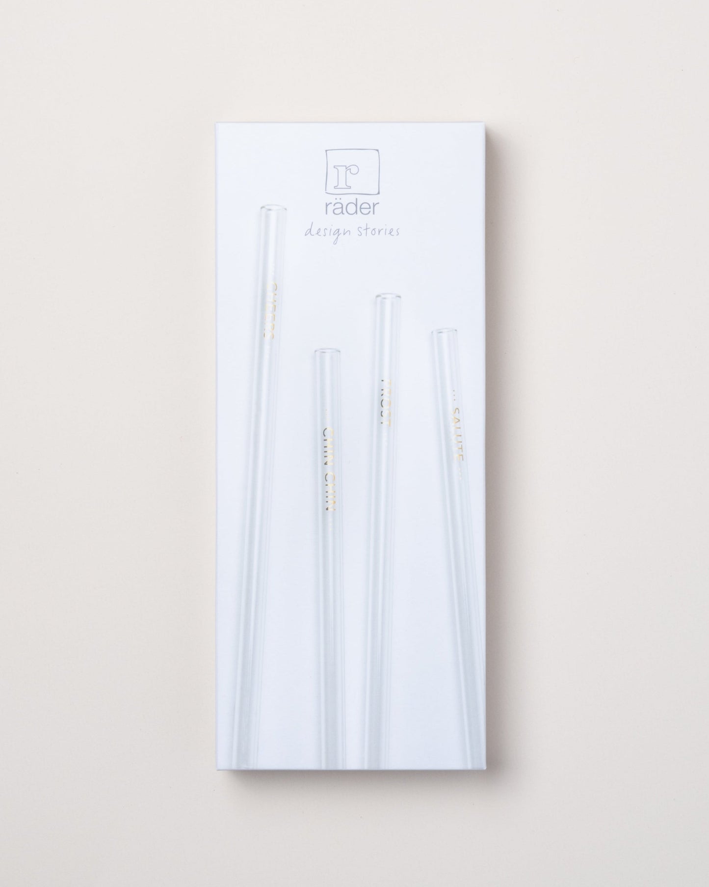 4 Aperitif Glass Straws