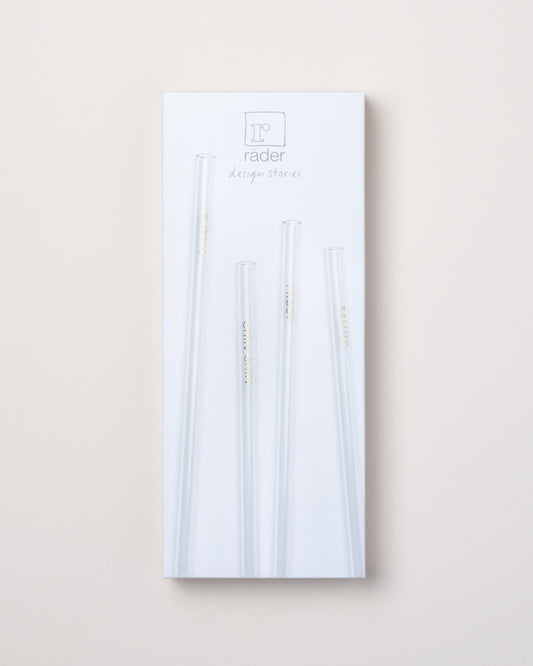 4 Aperitif Glass Straws