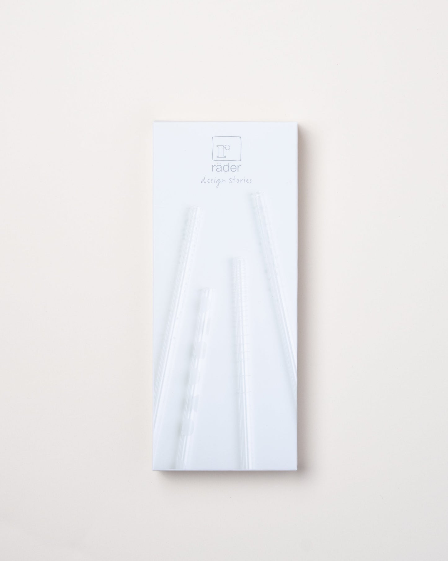 4 Pattern Glass Straws