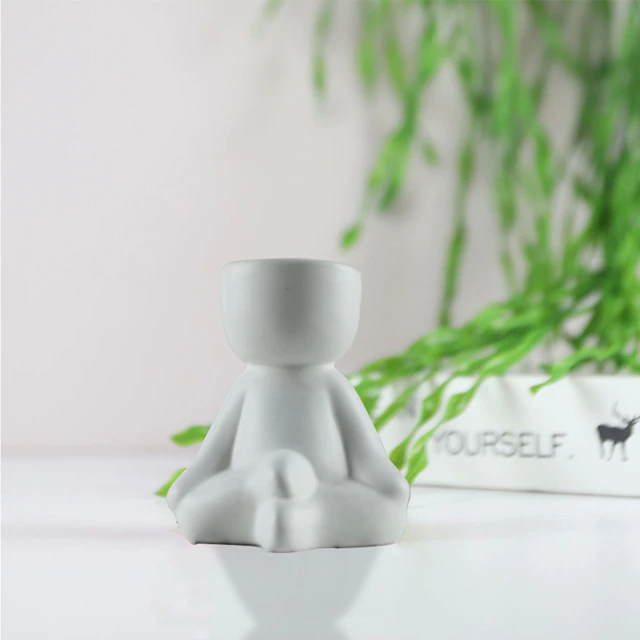 white plant pot