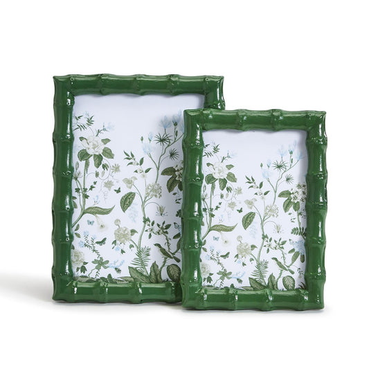 Green Faux Bamboo Frame