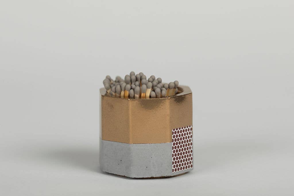 Concrete Match Holder + Matches