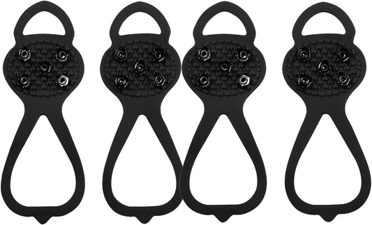 2 Pair (Kids’ Size) Crampons,Traction Cleats,Spike for Winter Walking Safety,Shoe Grips on、Ice Snow for Children Girls and Boys,Kids' Size