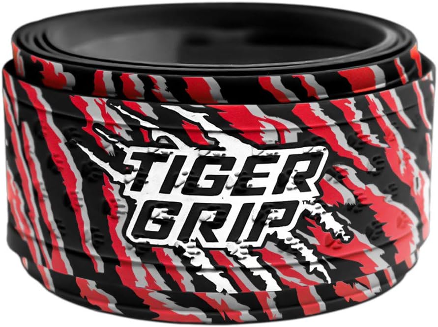 Bat Wrap/Bat Tape for Baseball and Softball - 0.5mm - Red Dragon(Blk,Red,Gray)